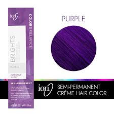 Several things make it popular — it is easy to wear and maintain. Purple Color Brilliance Brights Semi Permanent Hair Color By Ion Demi Semi Permanent Hair Color Sally Beauty