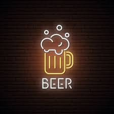 Neon Sign Of Beer Mug Premium Vector Neon Signs Neon Beer Signs Custom Neon Signs
