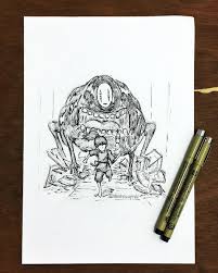 It was released by toho on july 19, 2008, in theatres across japan. Chihiro And No Face From Studio Ghibli Drawing