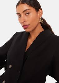 Black Heidi Shirred Bodice Dress