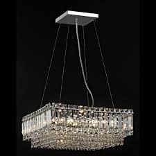 Trio cesar led square chrome ceiling lamp. Contemporary Alvery Large Square Chrome Crystal Light Ceiling Lights