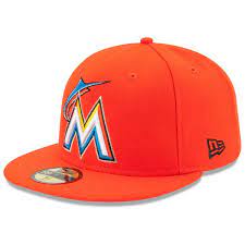 Miami Marlins New Era Road Authentic Collection On Field 59fifty Performance Fitted Hat Orange 34 99 Miami Marlins Marlins New Era