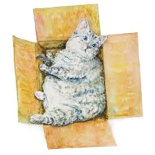 A fat cat in gorbio who blends so beautifully into the wall. Fat Cat In The Box Canvas Artwork By Alexey Dmitrievich Shmyrov Icanvas