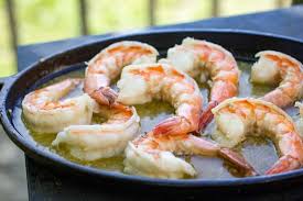 Traeger Grilled Shrimp Scampi Easy Wood Fired Seafood Recipe Recipe Grilled Shrimp Shrimp Seafood Recipes