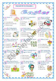 During these 10 days, the jewish people worship god and observe a fast, on yom kippur, people fast for 25 hours. Easter Quiz Esl Worksheet By Jayce
