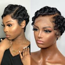 How do you install a lace wig? 6 Inch Lace Parting Short Pixie Cut Lace Front Wig Nlw462 Bea Hairs
