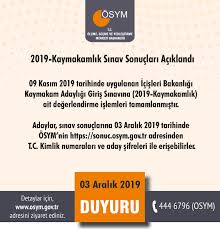 Ösym sınav sonuçları sayfası için alttaki bağlantıya tıklayınız. Osym On Twitter 2019 Kaymakamlik Sinav Sonuclari Aciklandi Https T Co Zdbg0530nx