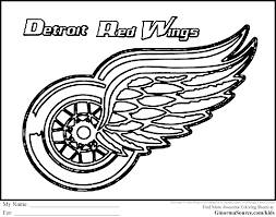 Spectacular Red Wings Hockey Coloring Pages Best Quality Uncategorized Picture Detroit Tigers Coloring Pa Red Wings Hockey Detroit Red Wings Funny Nhl Logos