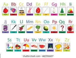 Alphabet letters for decoration of kids illustrations, comics and banners. Vector Alphabet Lettera Zback Schoolcolorful Picture Stock Vector Royalty Free 682350637 Shutterstock