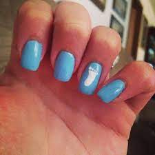 Maternity Picture Nails Gender Reveal Nails Gender Reveal Nails Nail Art
