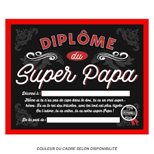 Ensuite c'est à vous de jouer, avec un crayon, ou un feutre, écrivez un petit mot gentil pour dire à votre papa combien vous l'aimez, que vous avez un papa formidable, courageux et fort comme un super héros. Diplome Du Super Papa