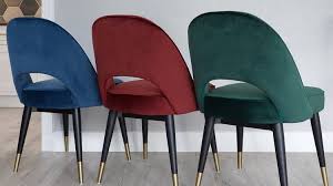 Mid Century Modern Dark Velvet Dining Chair Danetti Uk In 2020 Velvet Dining Chairs Dining Chairs Fabric Dining Room Chairs