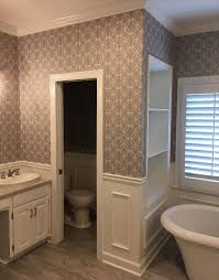 This is a wallpaper idea for a bathroom when you want a bright and cheerful look. Wallpaper Ideas For The Bathroom 2021 Bathroom Wallpaper Trends