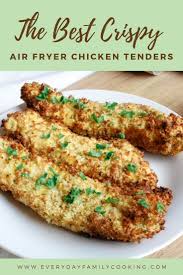 This garlic panko crusted chicken breast air fried recipe is all you need to satisfy a chicken craving any time you need. The Best Crispy Chicken Tenders In Your Air Fryer That Tastes Like Fried Chicken T Breaded Chicken Tenders Air Fryer Recipes Chicken Air Fryer Chicken Tenders