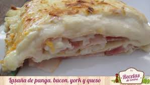 Prepara la mejor masa de pizza para tus recetas prueba de la levadura: Lasana De Panga Bacon York Y Queso Recetas De Cocina