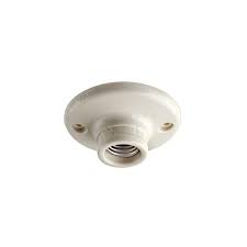 Leviton 660 Wat Medium Base One Piece Single Circuit Keyless Ceiling Mount Glazed Porcelain Incandescent Lampholder White 9874 Leviton Porcelain Incandescent