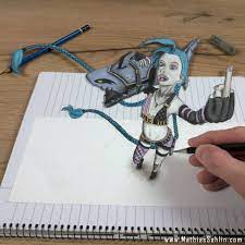 The magic of the internet. Jinx League Of Legends 3d Drawing Album On Imgur