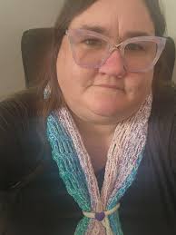 Crochet scarf made by beginner