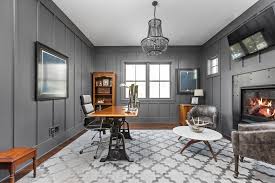 Modern Farmhouse Custom Home Williams Creek Farmhouse Home Office Indianapolis By Steven Sears Building Company