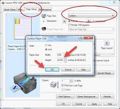 How To Create User Defined Paper Sizes Canon And Photoshop Cs5 Cs6 Cc