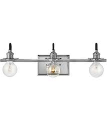Hinkley 5873pn Baxter 3 Light 23 Inch Polished Nickel Bath Light Wall Light