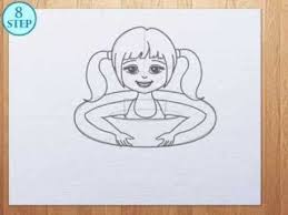 How To Draw Swimming Girl Art For Kids Art Lessons For Kids Art Hub