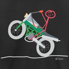 Strichmannchen Motorrad Strichmannnchen Fahrrad Sport Moped Kinder Premium T Shirt Fahrrad Sport Fahrrad Moped