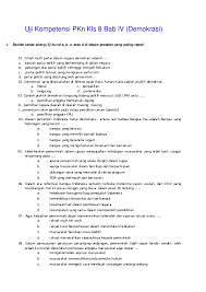 Contoh soal pg dan essay uts pkn kelas 10 semester 1 beserta jawabannya kewarganegaraan pengikut. Doc Uji Kompetensi Pkn Kls 8 Bab Iv Otonashi Yuzuruu Academia Edu