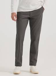 Lee Extreme Motion Relaxed Fit Khaki Pants Static Grey (Size 31 x 30)