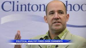 Political analyst fired over comments