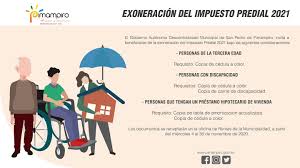 El impuesto predial de cartagena es de carácter municipal lo cual quiere decir que el municipio es el plazo para cancelar el impuesto predial es hasta el 31 de julio del 2021, pero si desea obtener un. Exoneracion Del Impuesto Predial Alcaldia De Pimampiro Facebook