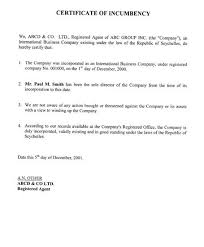 Sign documents) on behalf of the company. Free Printable Certificate Of Incumbency Form Generic Sample Printable Legal Forms For Attorn Free Basic Templates Free Printable Certificates Legal Forms