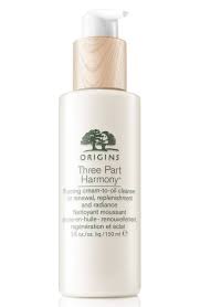 Origins Three Part Harmony Foaming Cream To Oil Cleanser For Renewal Replenishment Radiance Oil Cleanser Cleanser And Toner Cleanser