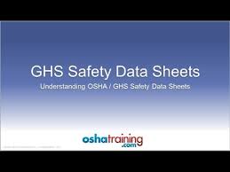 Date created 21 may 2019. Free Osha Training Tutorial Understanding Ghs Safety Data Sheets Sds S Youtube