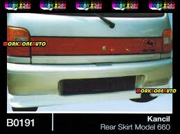 Seperti diskon, potongan harga melalui ecoupon, dan masih banyak lagi. B0191 Perodua Kancil Fiber Rear Skirt Model 660