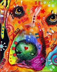 Artsy Dog Colors Diy Painting By Numbers Kit Dog Art Art Animal Art