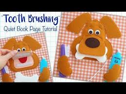 Quiet Book Page Tooth Brushing Tutorial Youtube In 2020 Quiet Book Felt Quiet Books Diy Quiet Books