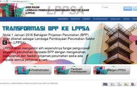 Lelongan lppsa ( lembaga pembiayaan perumahan sektor awam). Transformasi Bpp Ke Lppsa Pinjaman Perumahan Awam