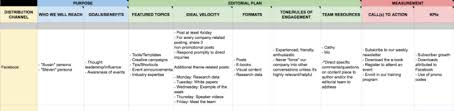 Social Media Plan Strategy Template