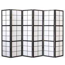 This is my shoji screen all beaten up and tired that i showed you yesterday. Window Shoji Room Divider Screen Black 6 Panel Room Dividers Uk