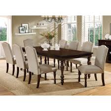 Furniture Of America Perren 9 Piece Dining Set 1 476 99 Transitional Style Dining Room Dining Room Design Rustic Country Furniture