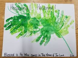 He knew what was to come in the days ahead. Palm Sunday Craft For Preschool Handprint Palms Palm Sunday Crafts Easter Sunday School Easter Preschool
