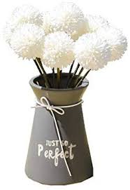 4.1 out of 5 stars 13. Amazon Com Mandy S 10pcs Milk White Artificial Chrysanthemum Ball Flowers For Home Decoration Wedding And Parties Vase Not Include Kitchen Dining