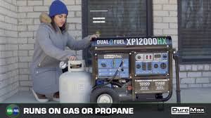Duromax power equipment is the manufacturer of duromax portable generators, engines, water pumps, and pressure washers. Duromax 12000 Watt 9500 Watt Electric Start Dual Fuel Gas Propane Portable Generator Home Back Up Rv Ready 50 State Approved Xp12000eh The Home Depot