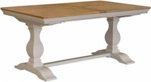 The hart reclaimed wood extending dining table has a welcoming farmhouse style. Winchester 180cm 230cm Silver Birch Painted Extending Dining Table
