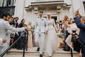 An Ersa Atelier Gown, Humara Waiza Hijab + First Look For Modern  Multicultural Wedding in London | Love My Dress®, UK Wedding Blog, Podcast,  Directory & Shop