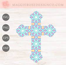 Free Free 117 Cricut Mandala Cross SVG PNG EPS DXF File