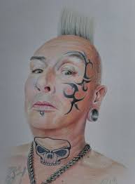 Recently finished this self portrait. I've never made anything even  remotely as big as this before, so I'm curious what you all think, cheers  'Take Me Away' 100x70 cm watercolor base, gouache,