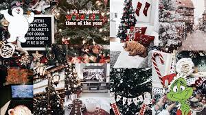 Christmas Collage Desktop Wallpaper Art Laptop Wallpaper Desktop Wallpapers Pretty Wallpapers