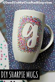 A mug with a drawing. Diy Sharpie Painted Mugs That Won T Wash Away